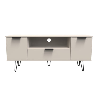 Hong Kong C TV Unit Off-White 1 Shelf 1 Drawer 2 Doors 144cm