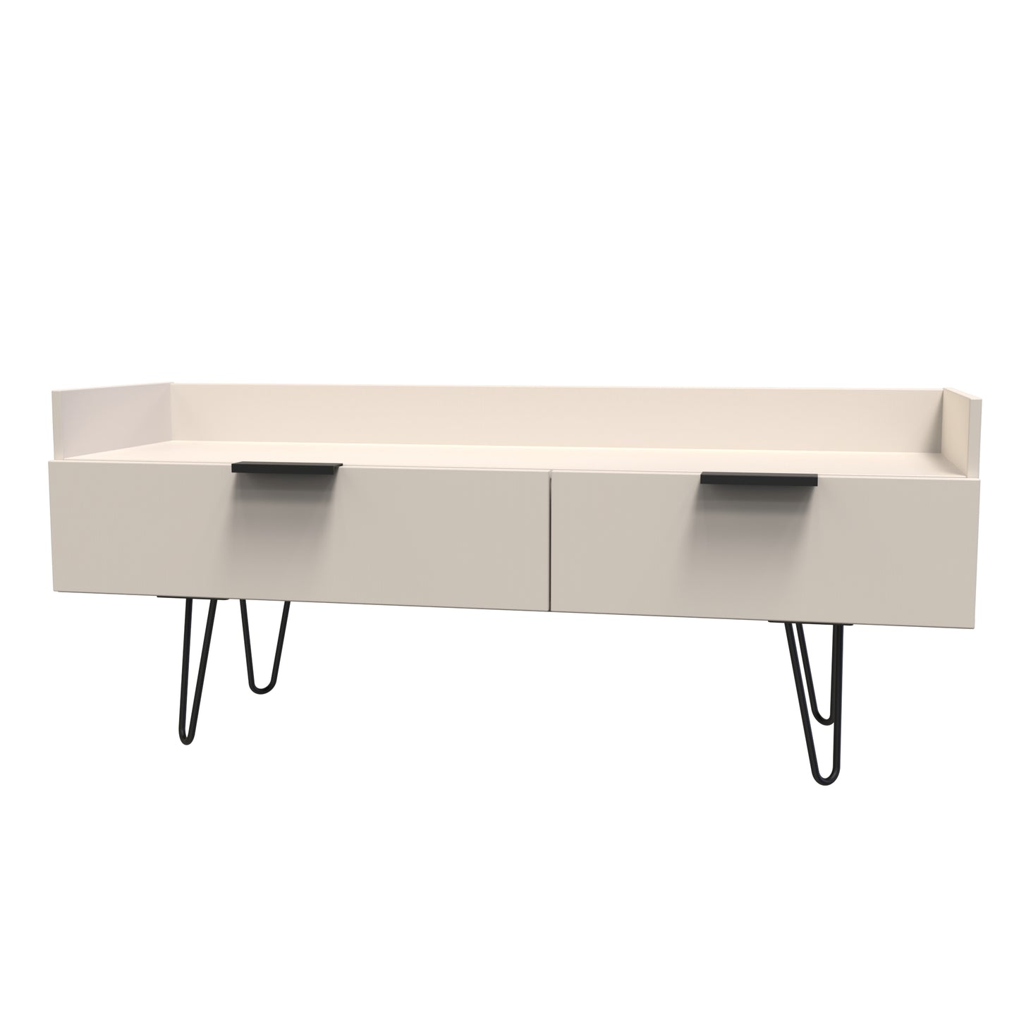 Hong Kong C TV Unit Off-White 2 Drawers 128cm