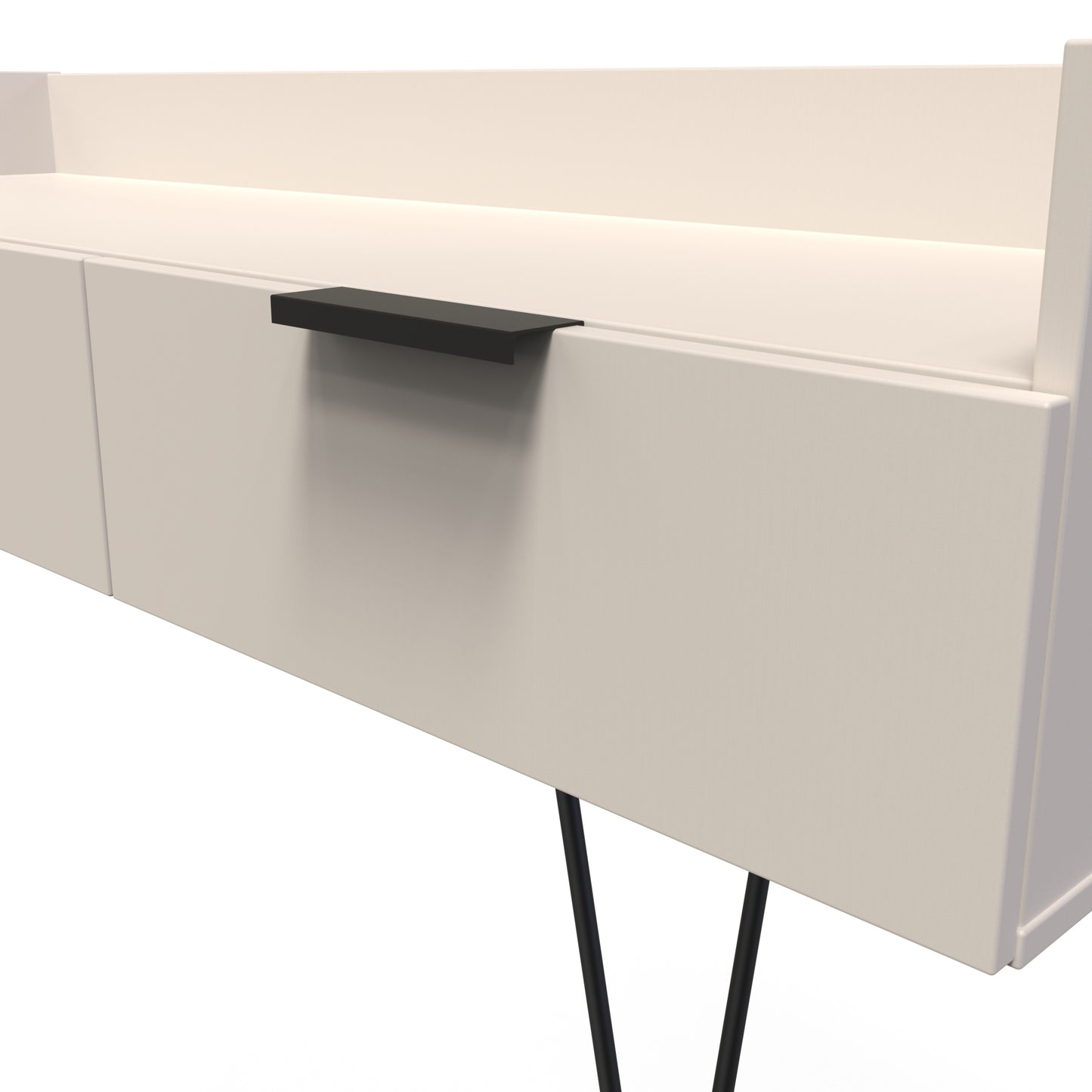 Hong Kong C TV Unit Off-White 2 Drawers 128cm