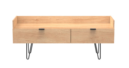 Hong Kong C TV Unit Dark Oak 2 Drawers 39cm