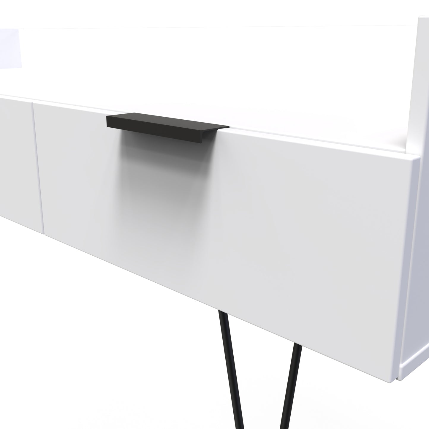 Hong Kong C TV Unit White 2 Drawers 128cm