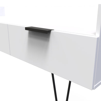 Hong Kong C TV Unit White 2 Drawers 128cm