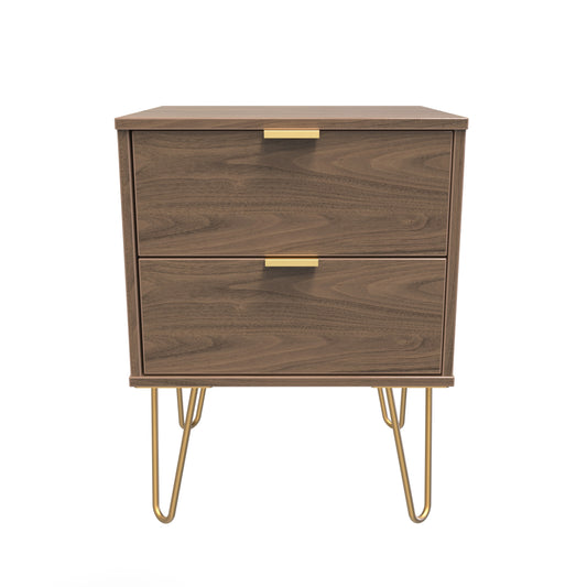 Hong Kong F Bedside Table Oak 2 Drawers 60cm
