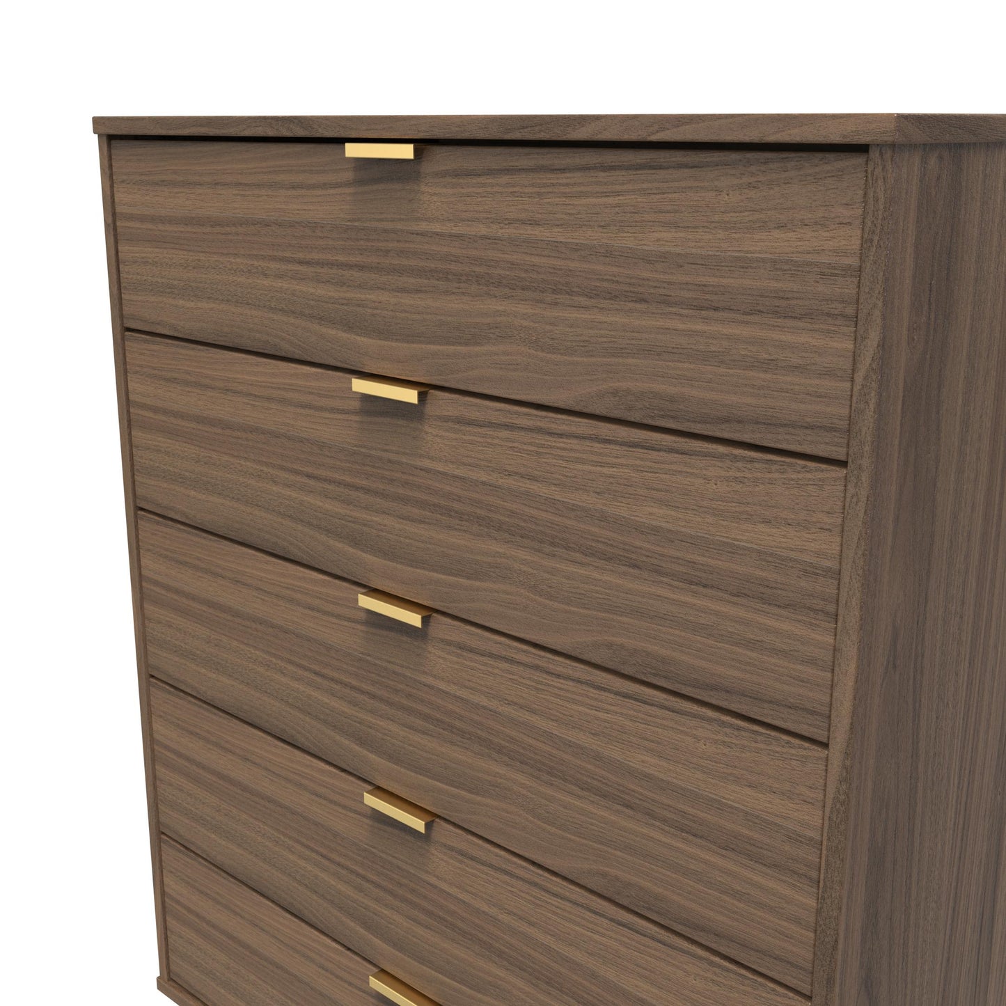 Hong Kong F Tall Chest of Drawers Oak 5 Drawers 109cm