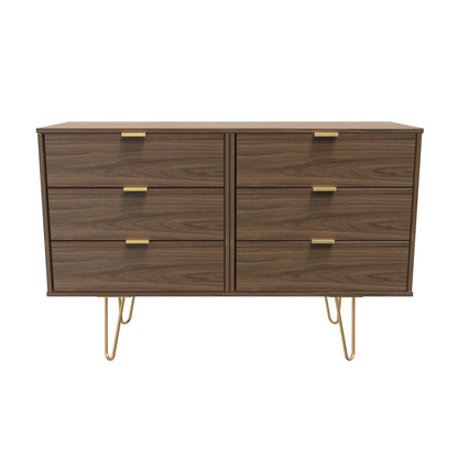 Hong Kong F Large Chest of Drawers Oak 6 Drawers 115cm