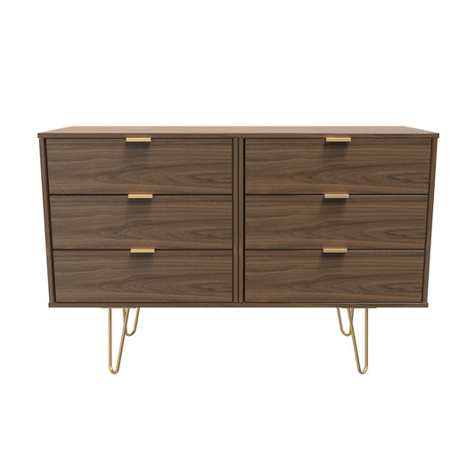 Hong Kong F Large Chest of Drawers Oak 6 Drawers 115cm