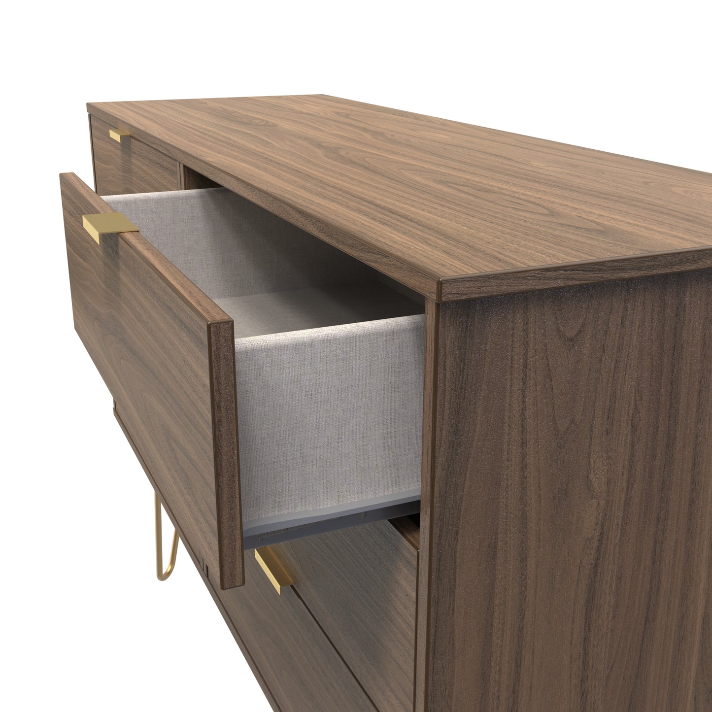 Hong Kong F Large Chest of Drawers Oak 6 Drawers 115cm