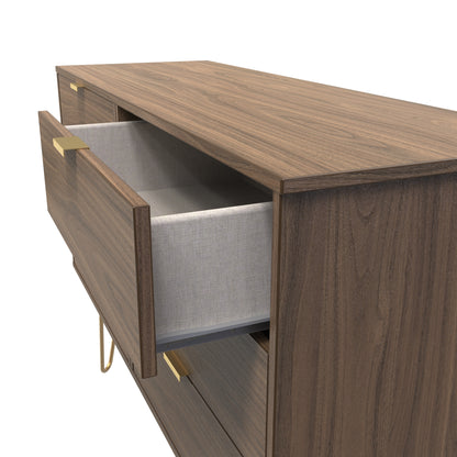 Hong Kong F Large Chest of Drawers Oak 6 Drawers 115cm