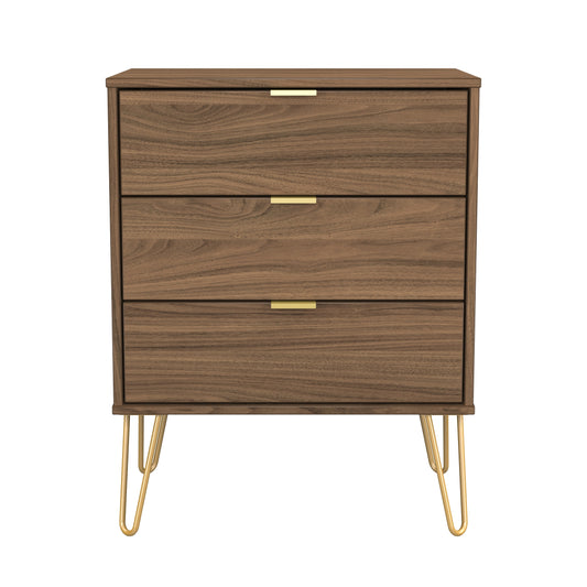 Hong Kong F Chest of Drawers Oak 3 Drawers 76cm