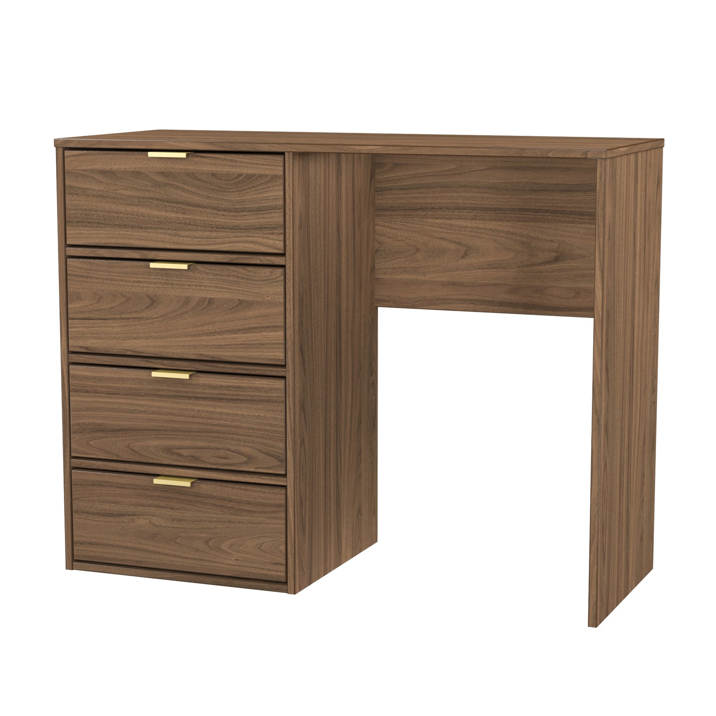 Hong Kong F Desk Oak 4 Drawers 97cm