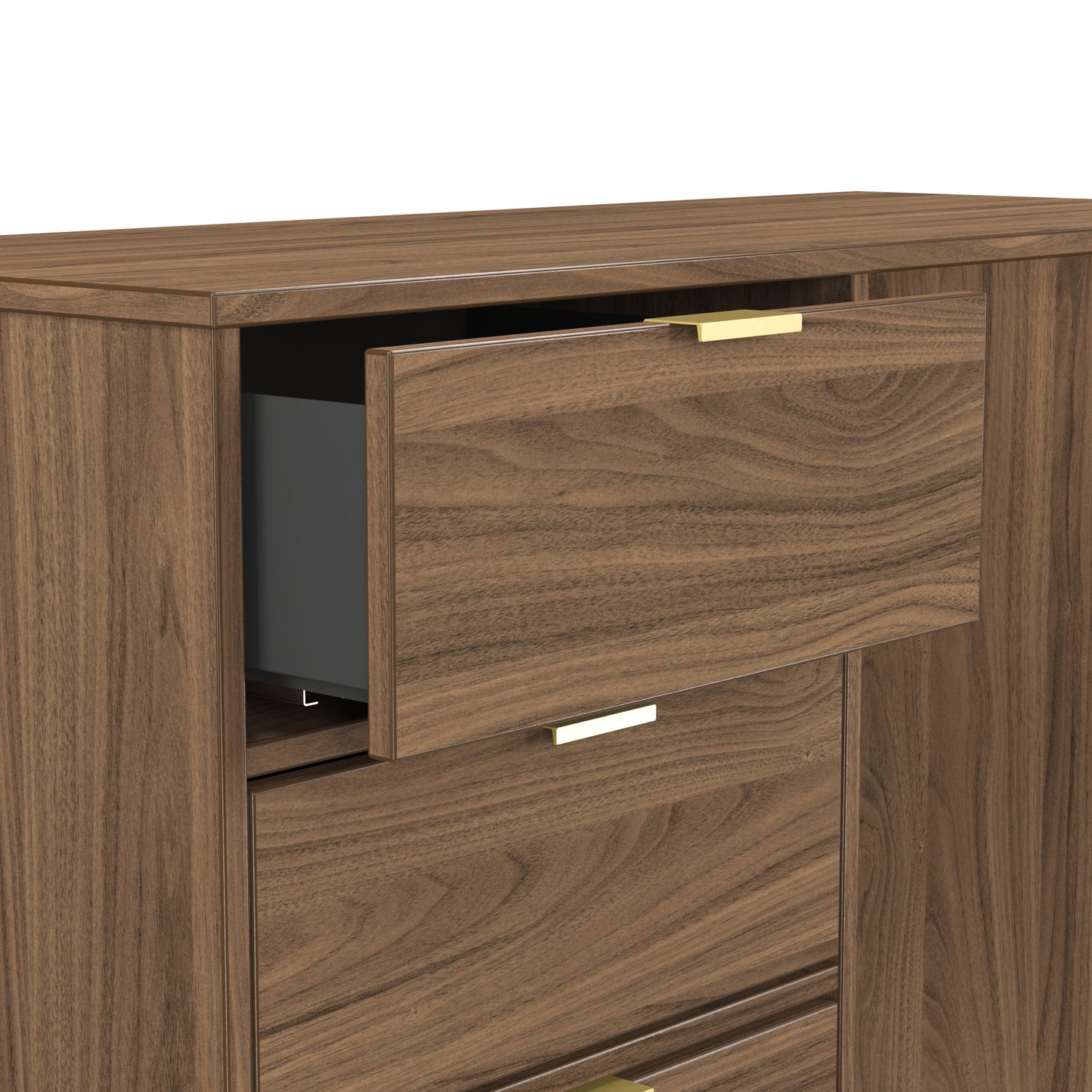Hong Kong F Desk Oak 4 Drawers 97cm