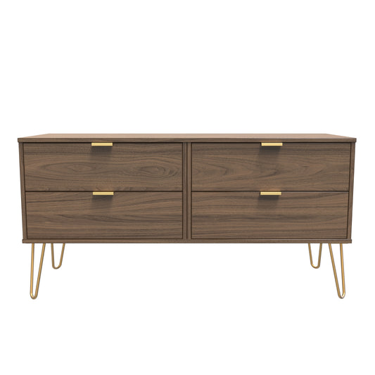 Hong Kong F Large Chest of Drawers Oak 4 Drawers 115cm