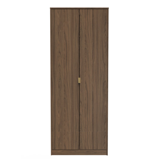 Hong Kong F Tall Wardrobe Oak 2 Doors 1 Shelf 197cm