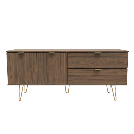Hong Kong F Large Sideboard Oak 2 Doors 2 Drawers 40cm