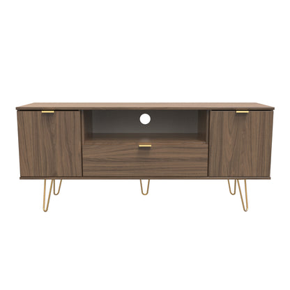 Hong Kong F TV Unit Oak 1 Shelf 1 Drawer 2 Doors 39cm