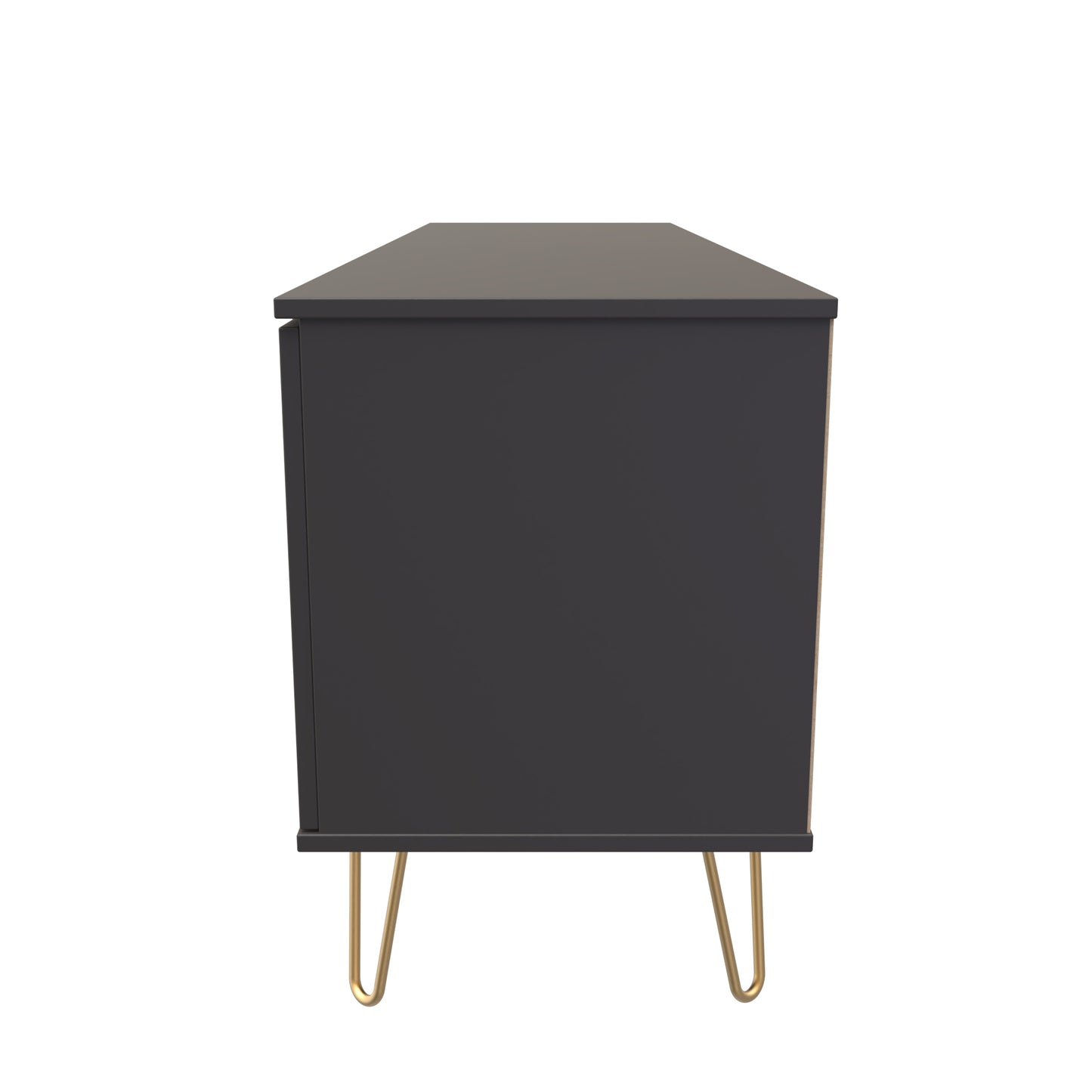 Hong Kong F TV Unit Black 1 Shelf 1 Drawer 2 Doors 144cm