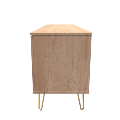 Hong Kong F TV Unit Dark Oak 1 Shelf 1 Drawer 2 Doors 39cm