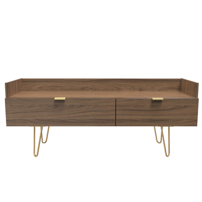 Hong Kong F TV Unit Oak 2 Drawers 39cm