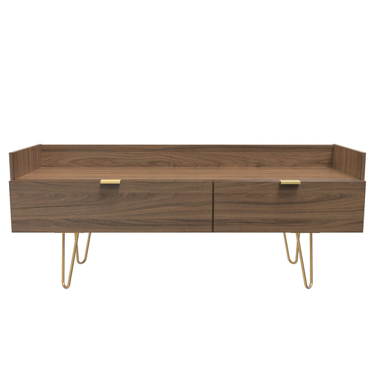 Hong Kong F TV Unit Oak 2 Drawers 39cm