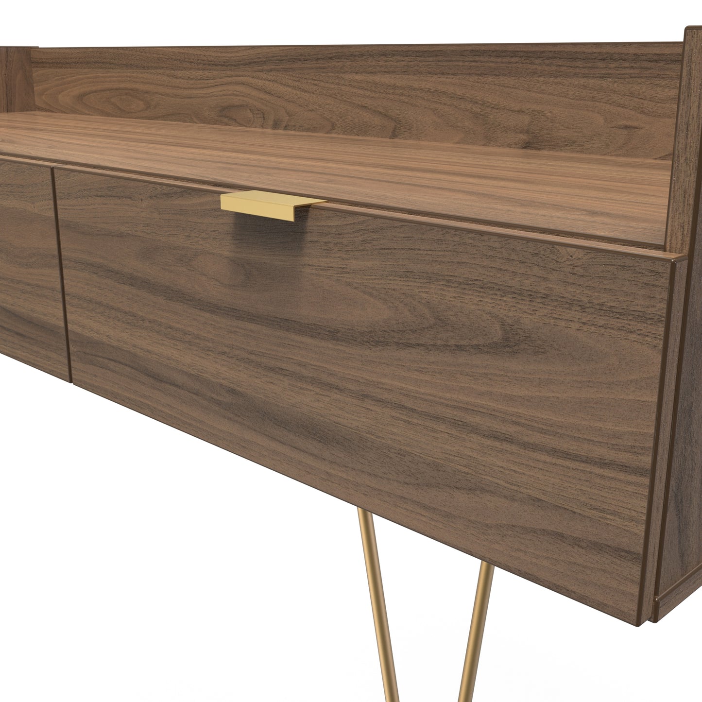 Hong Kong F TV Unit Oak 2 Drawers 39cm