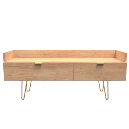 Hong Kong F TV Unit Dark Oak 2 Drawers 39cm