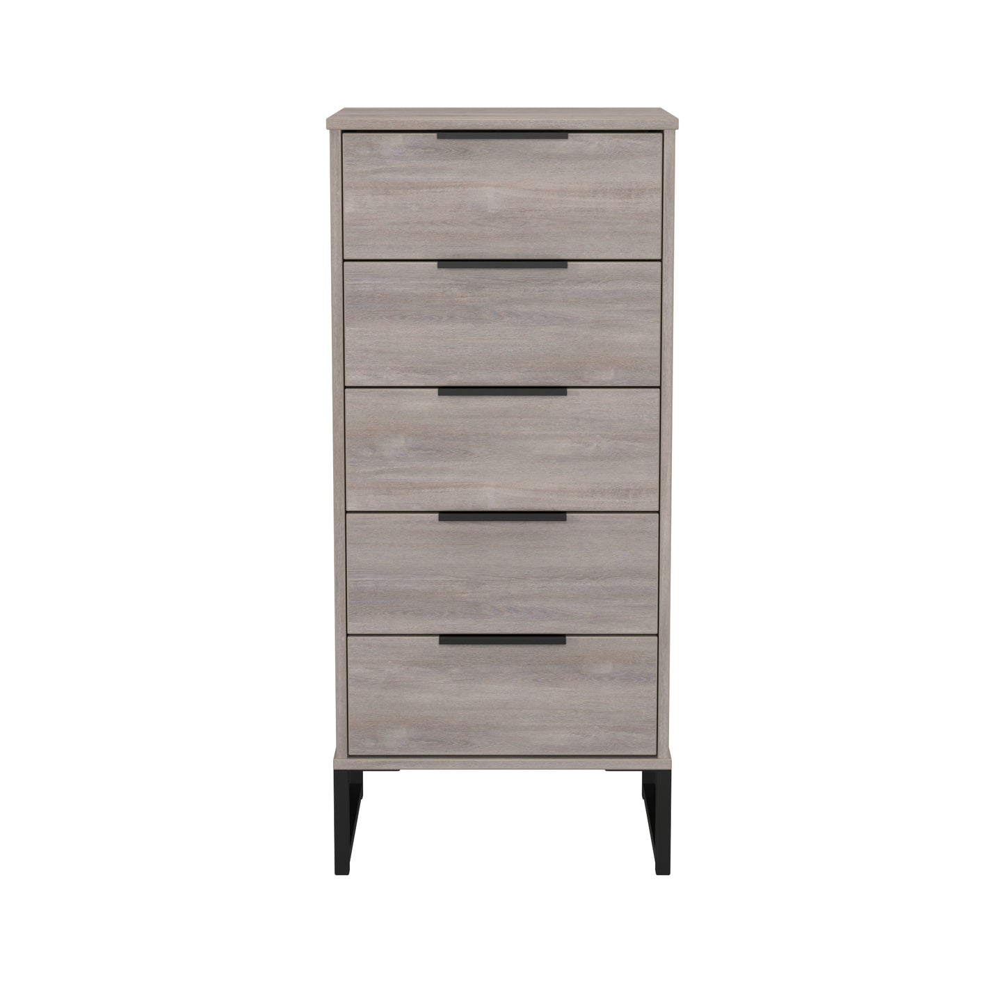 Hong Kong G Tall Tallboy Light Grey 5 Drawers 109cm