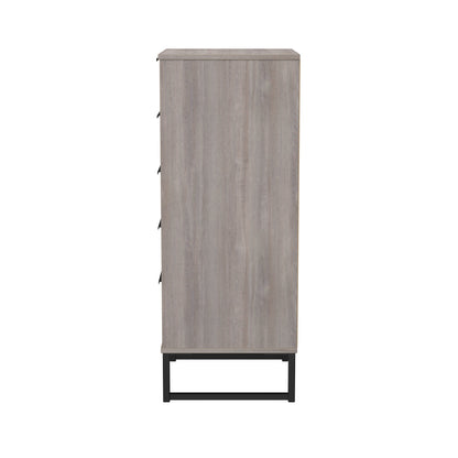 Hong Kong G Tall Tallboy Light Grey 5 Drawers 109cm