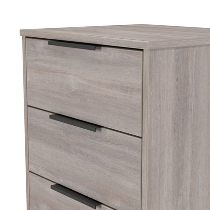 Hong Kong G Tall Tallboy Light Grey 5 Drawers 109cm