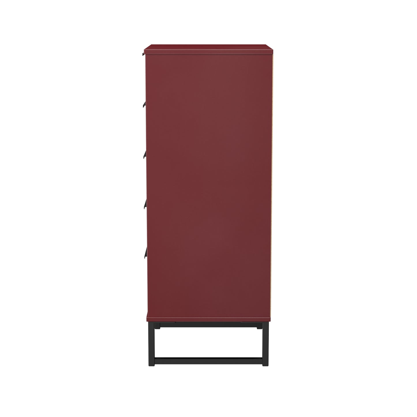 Hong Kong G Tall Tallboy Red 5 Drawers 109cm