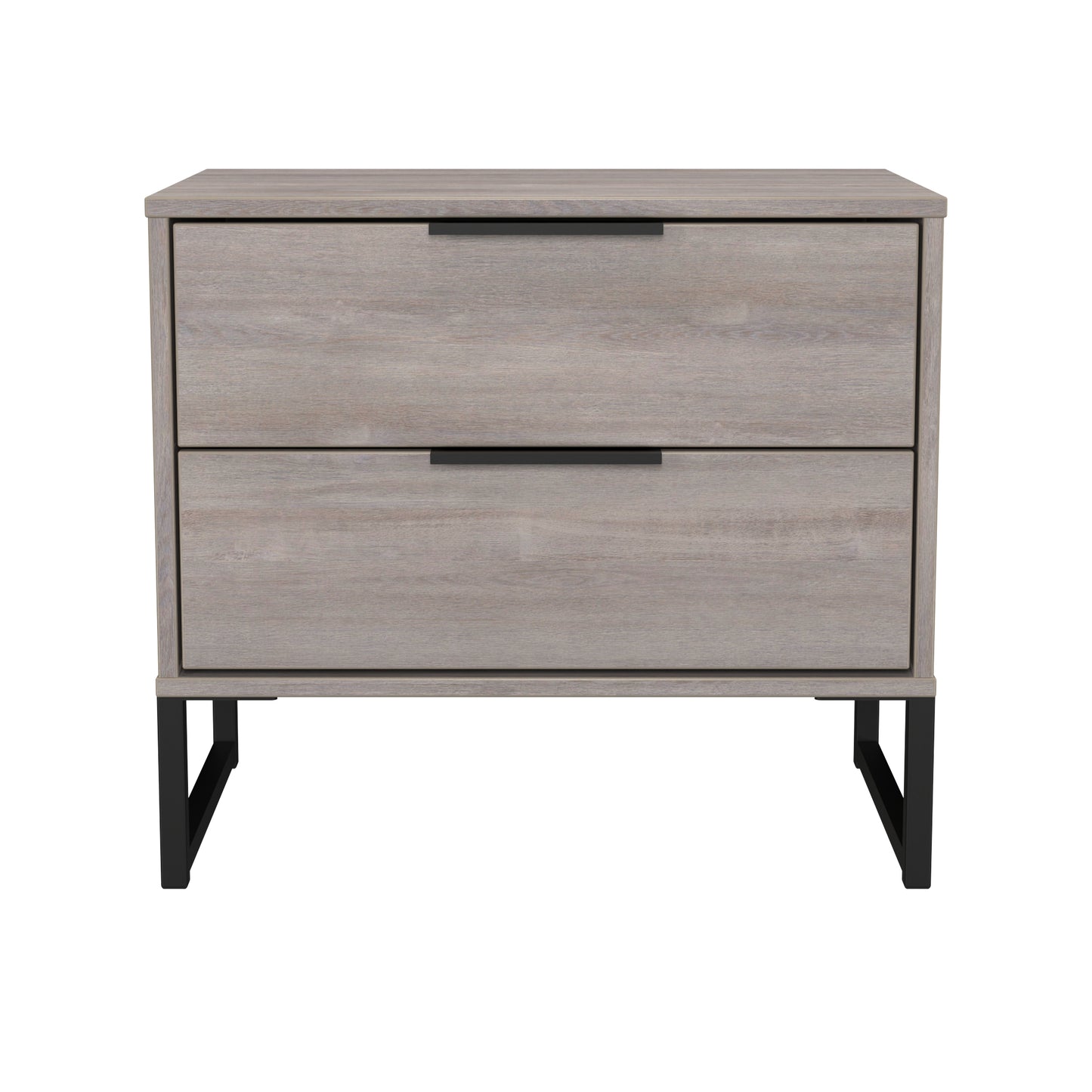 Hong Kong G Side Table Light Grey 2 Drawers 60cm