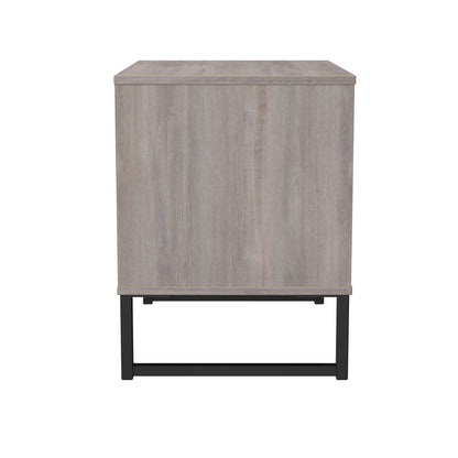Hong Kong G Side Table Light Grey 2 Drawers 60cm