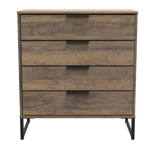 Hong Kong G Chest of Drawers Oak 4 Drawers 93cm
