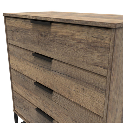 Hong Kong G Chest of Drawers Oak 4 Drawers 93cm