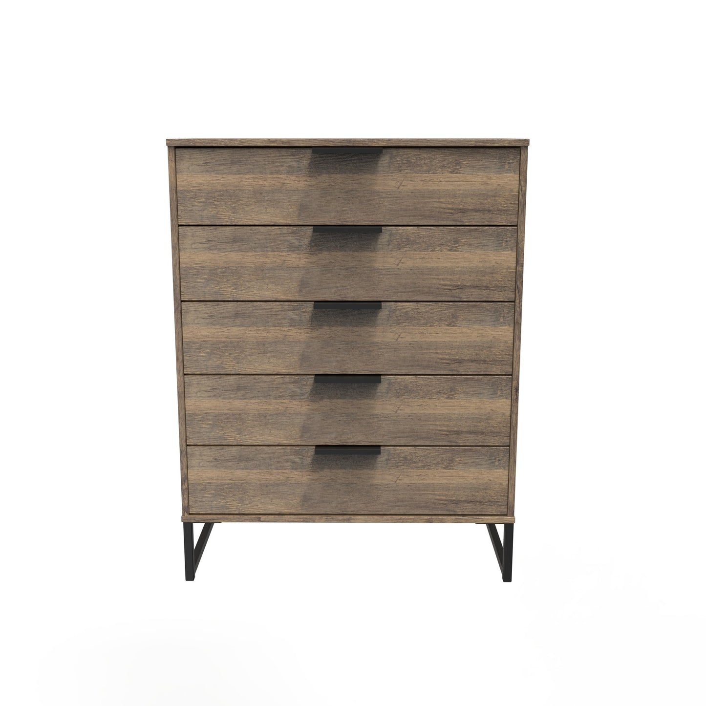 Hong Kong G Tall Chest of Drawers Oak 5 Drawers 109cm