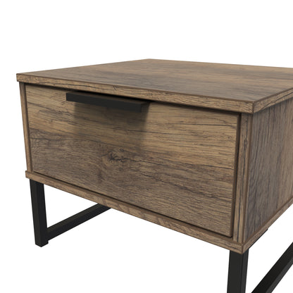 Hong Kong G Bedside Table Oak 1 Drawer 45cm