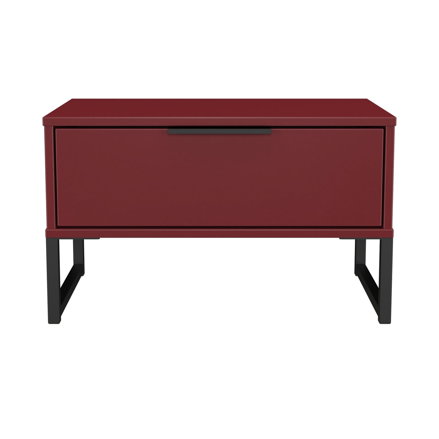Hong Kong G Side Table Red 1 Drawer 58cm