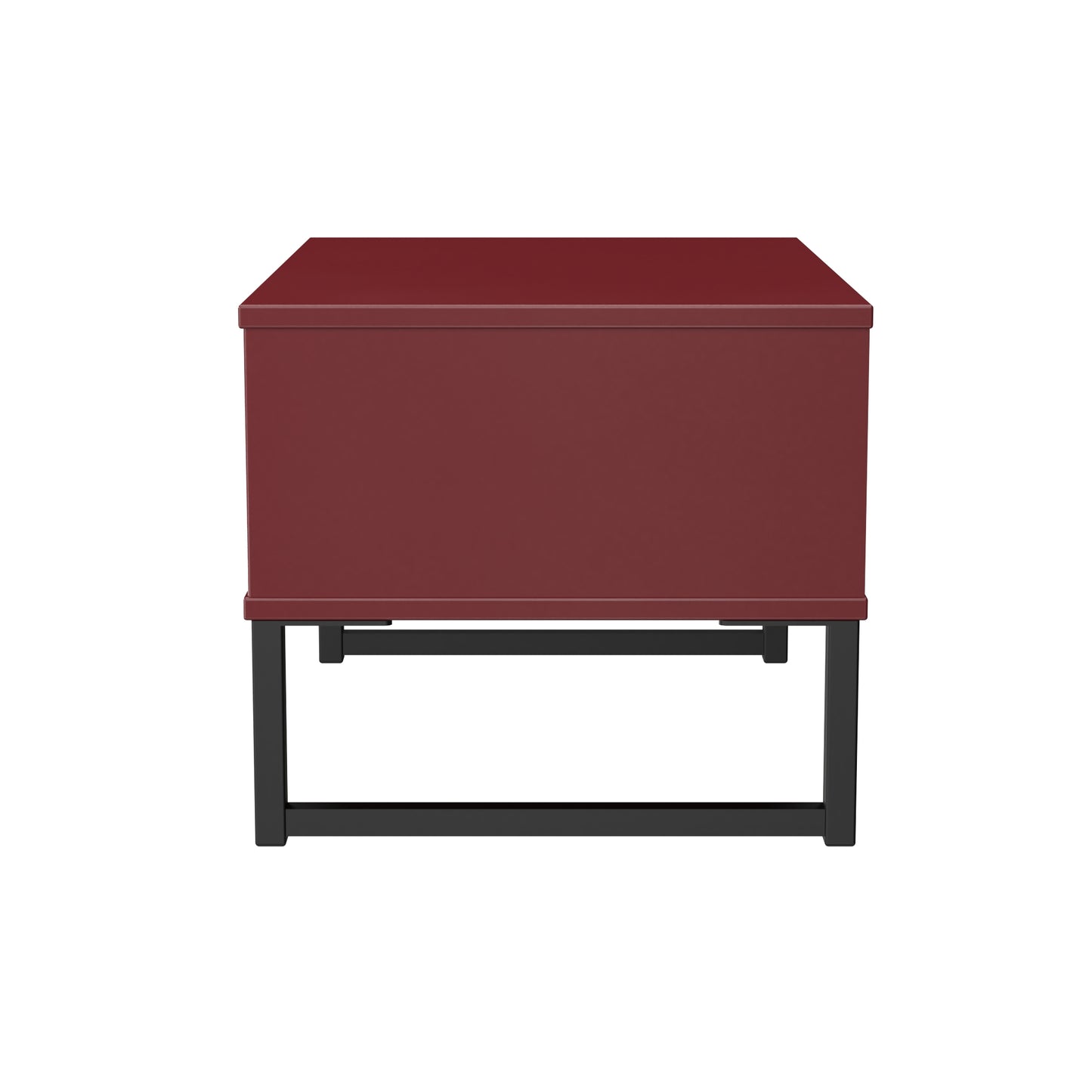 Hong Kong G Side Table Red 1 Drawer 58cm