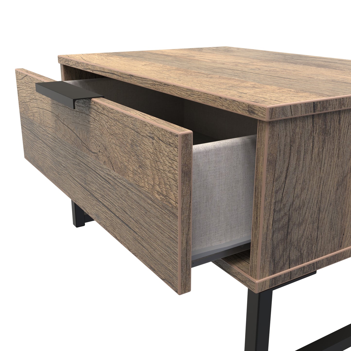 Hong Kong G Side Table Oak 1 Drawer 58cm