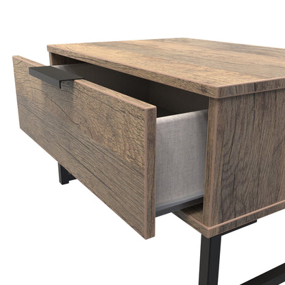 Hong Kong G Side Table Oak 1 Drawer 58cm