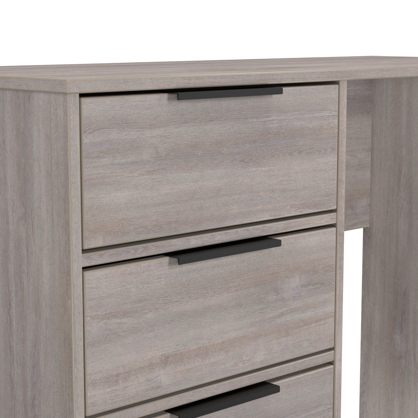 Hong Kong G Desk Light Grey 4 Drawers 97cm