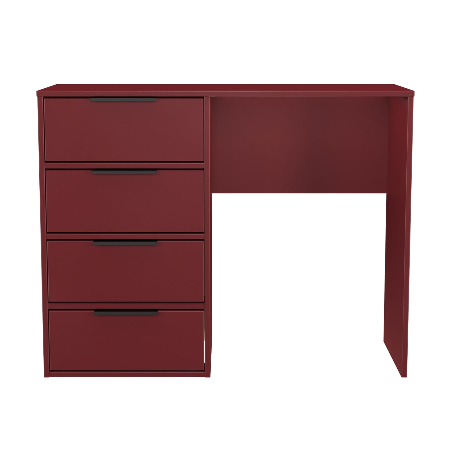 Hong Kong G Desk Red 4 Drawers 97cm