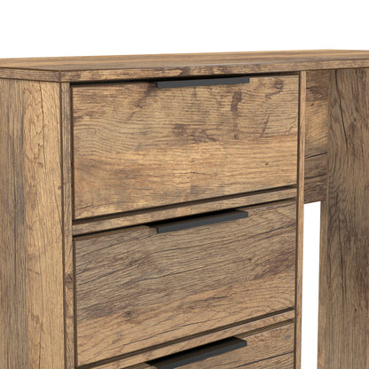 Hong Kong G Desk Oak 4 Drawers 97cm