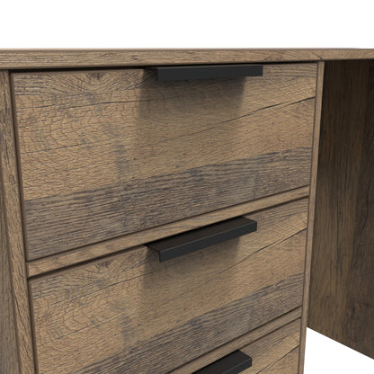 Hong Kong G Desk Oak 4 Drawers 97cm