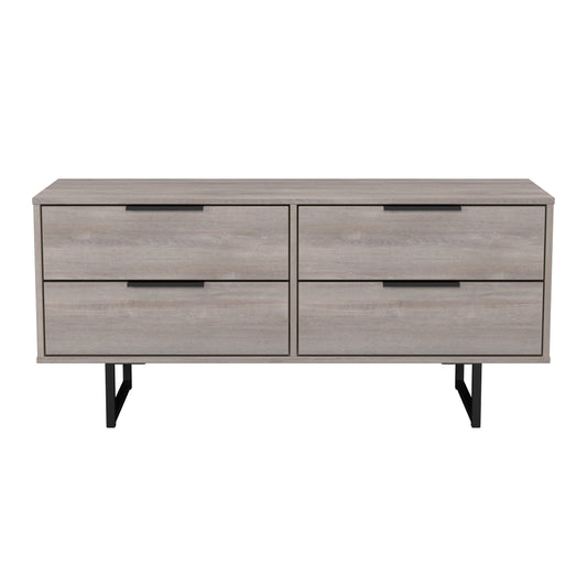 Hong Kong G Large Chest of Drawers Light Grey 4 Drawers 115cm