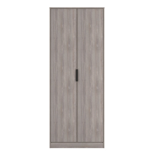 Hong Kong G Tall Wardrobe Light Grey 2 Doors 1 Shelf 197cm