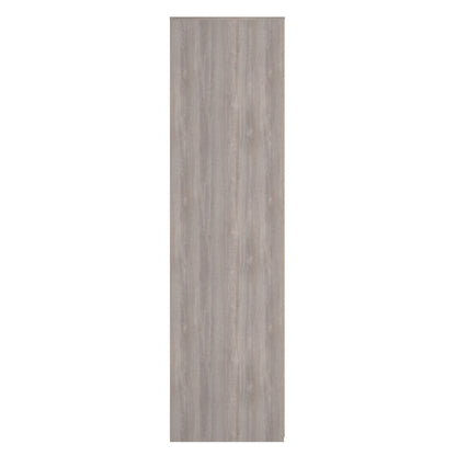Hong Kong G Tall Wardrobe Light Grey 2 Doors 1 Shelf 197cm