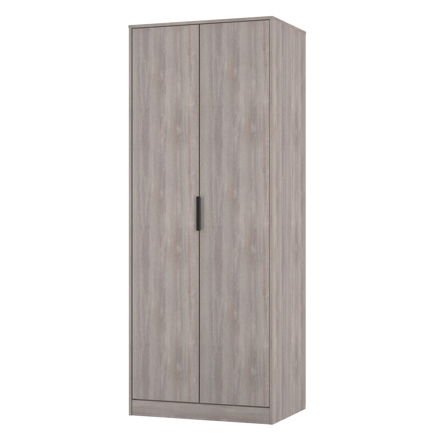 Hong Kong G Tall Wardrobe Light Grey 2 Doors 1 Shelf 197cm