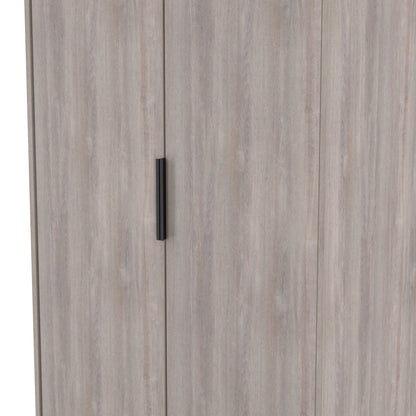 Hong Kong G Tall Wardrobe Light Grey 2 Doors 1 Shelf 197cm