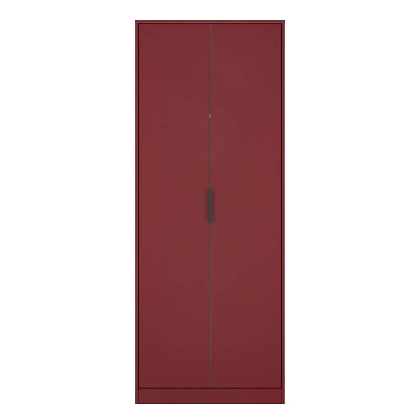 Hong Kong G Tall Wardrobe Red 2 Doors 1 Shelf 197cm