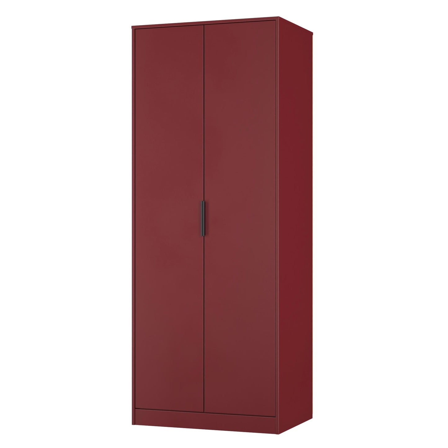 Hong Kong G Tall Wardrobe Red 2 Doors 1 Shelf 197cm